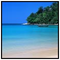 Image of idyllic beach and water
